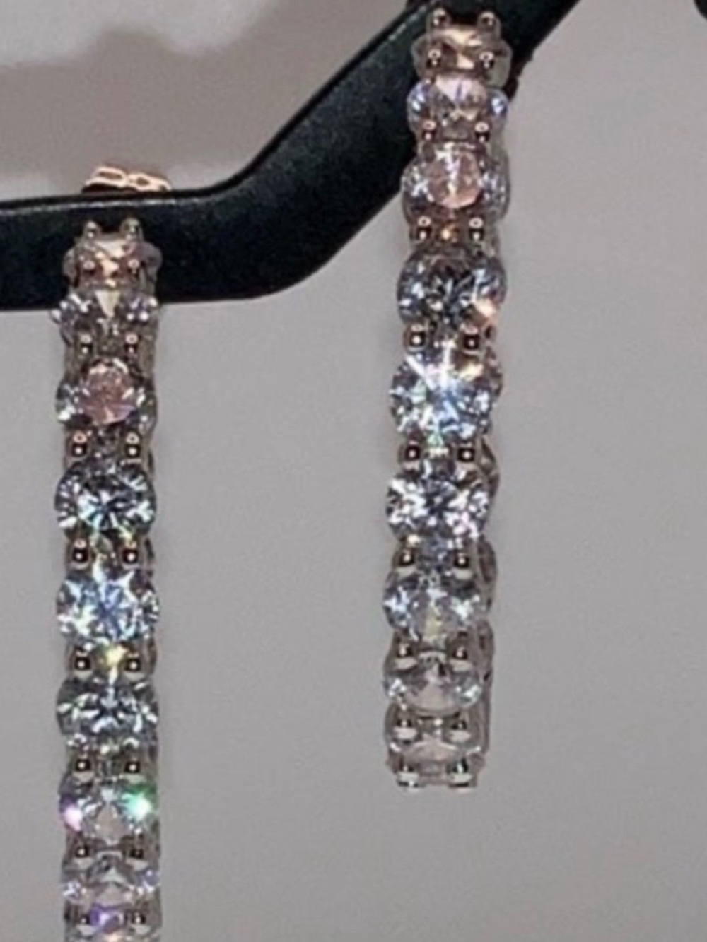 4ct Inside-Out Hoop Earrings - Picture 8 of 11